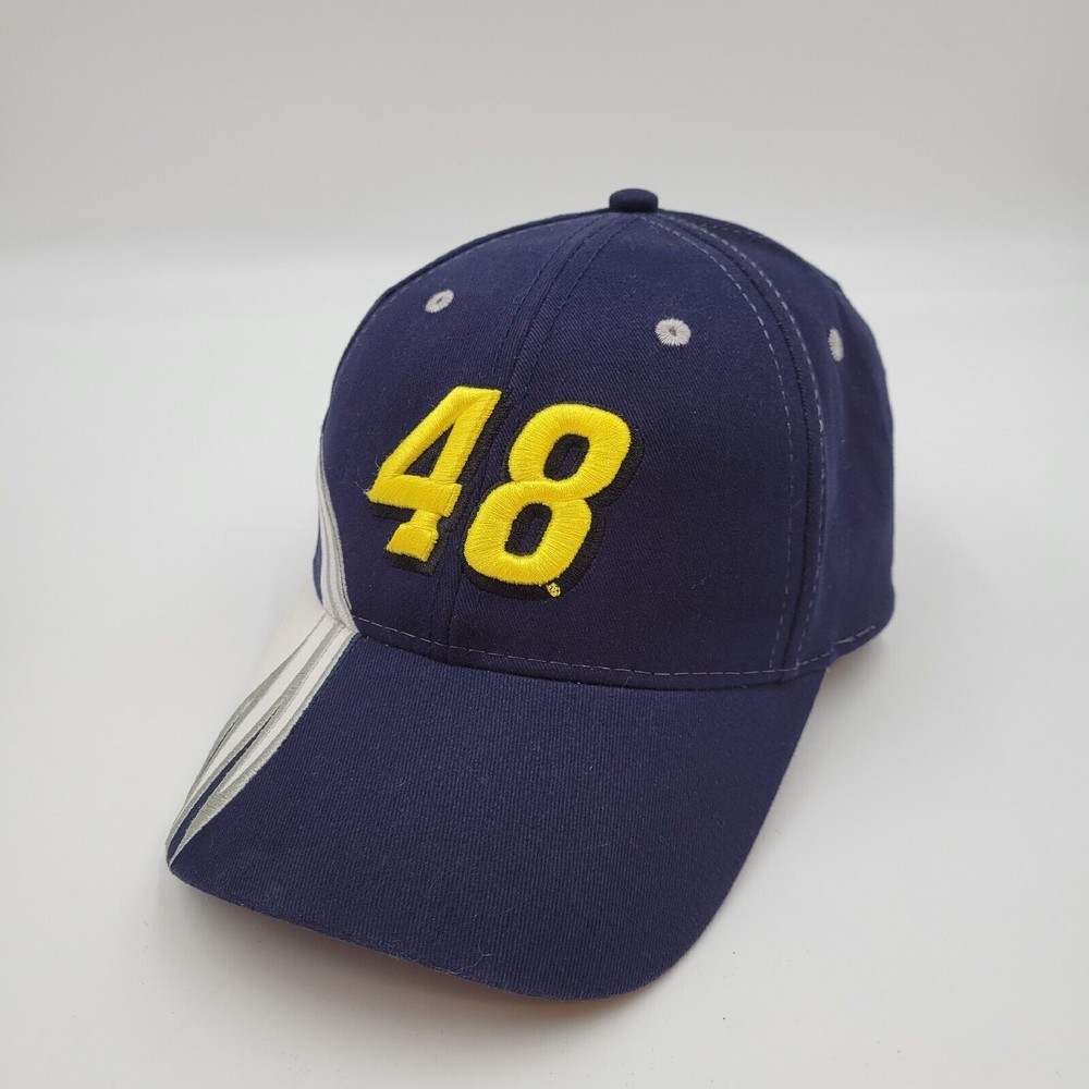 Team Lowes Racing Adjustable Blue Baseball Hat Cap #48 Jimmie Johnson Nascar